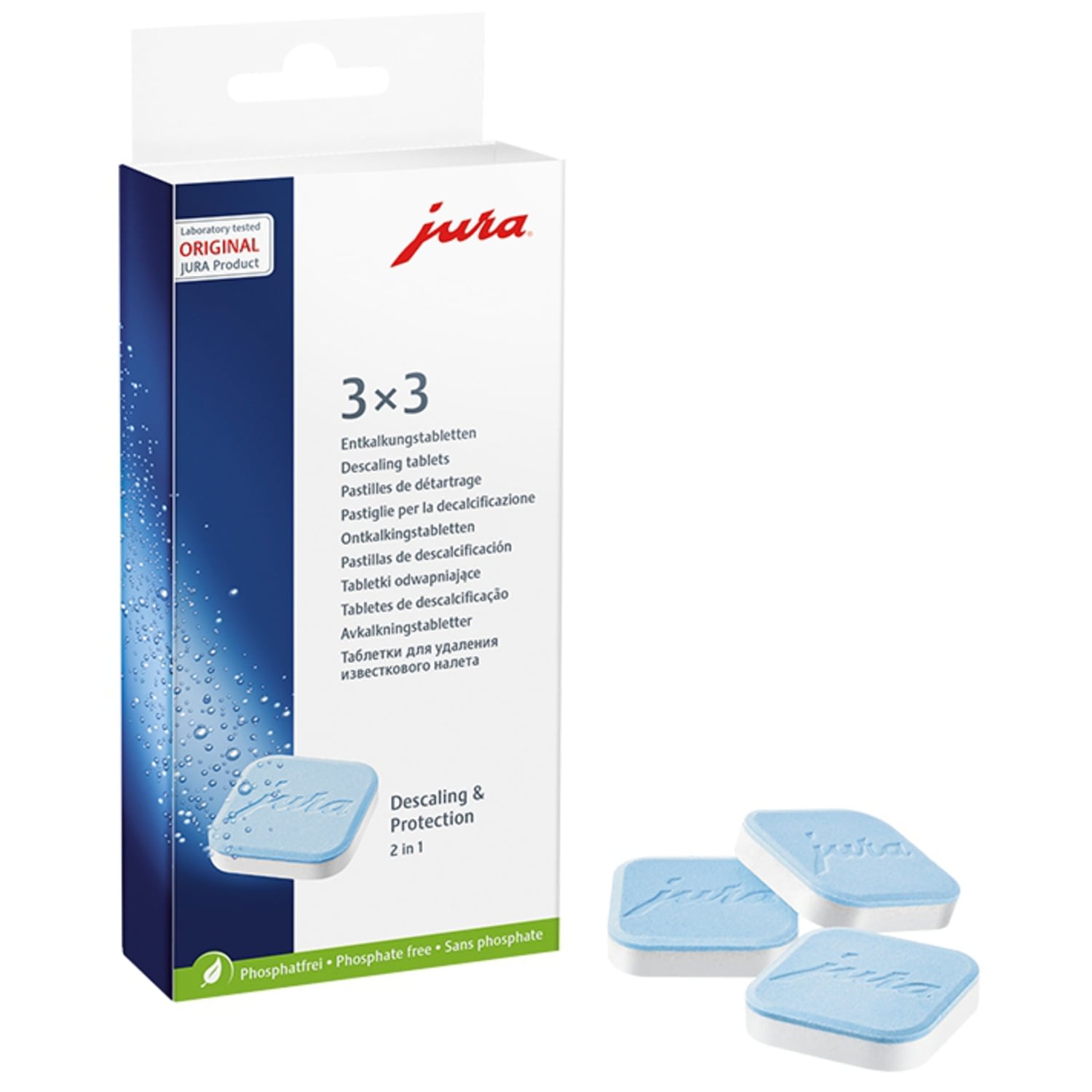 Jura Cleaning Tablets 2phase Descaling Pack of 9 Impact