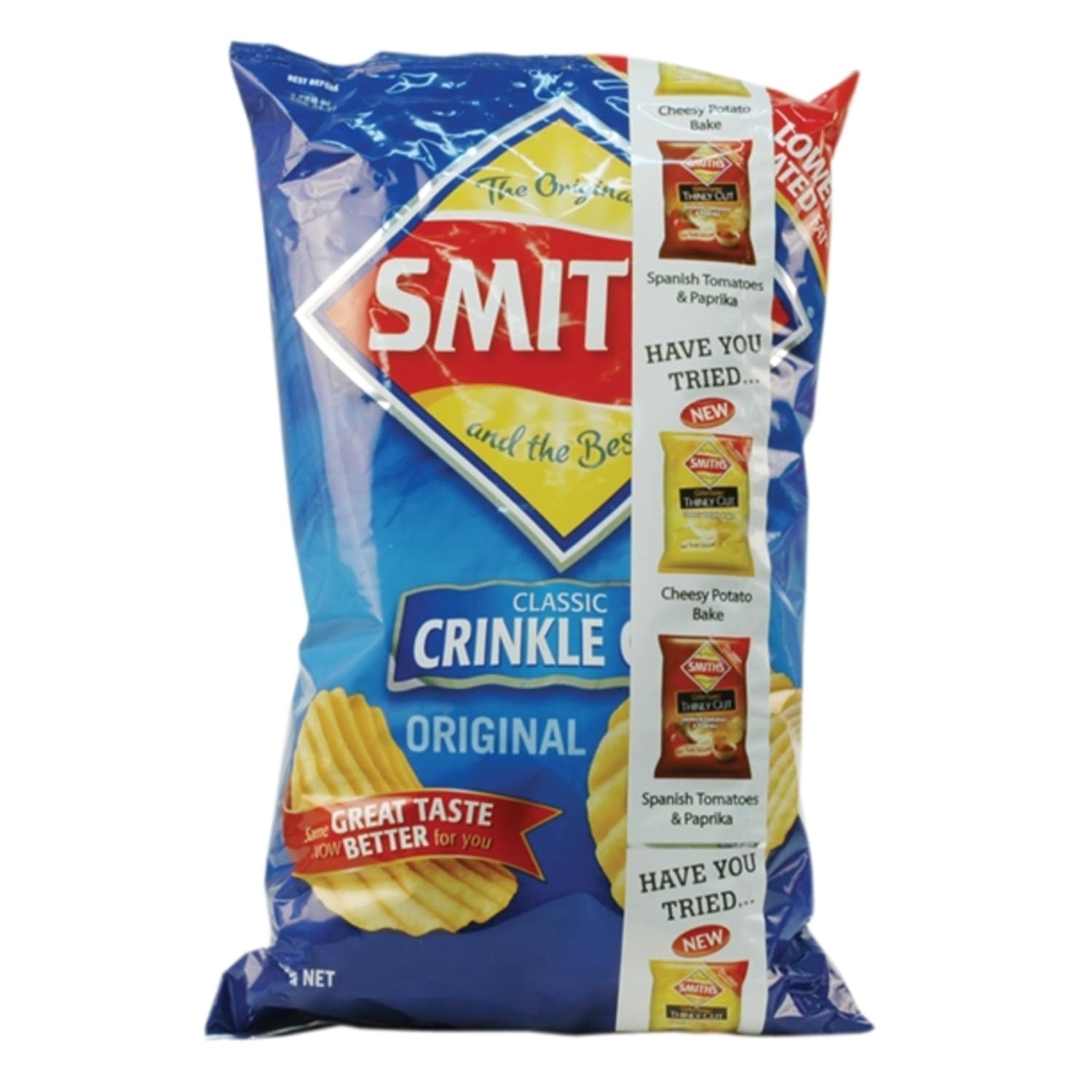 Chips Smiths Crinkle Cut Original Plain 170g Impact