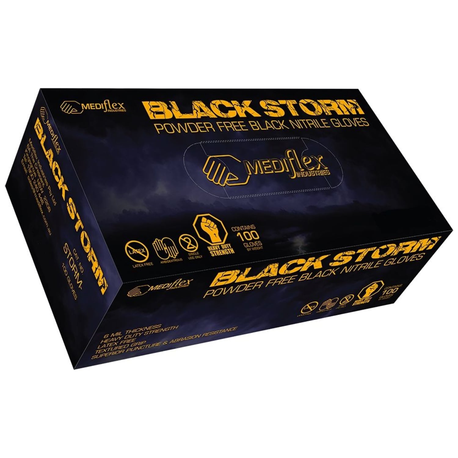 tuff black nitrile gloves