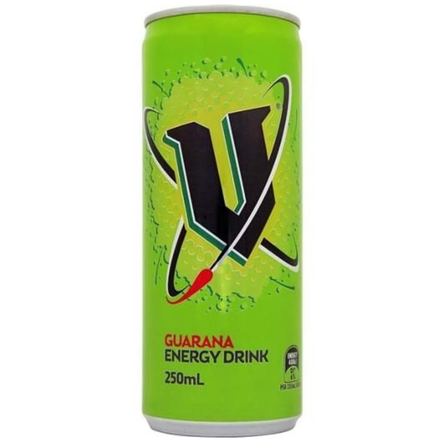 V-Energy Guarana Energy Drink Can Spritzed 250ml - Impact