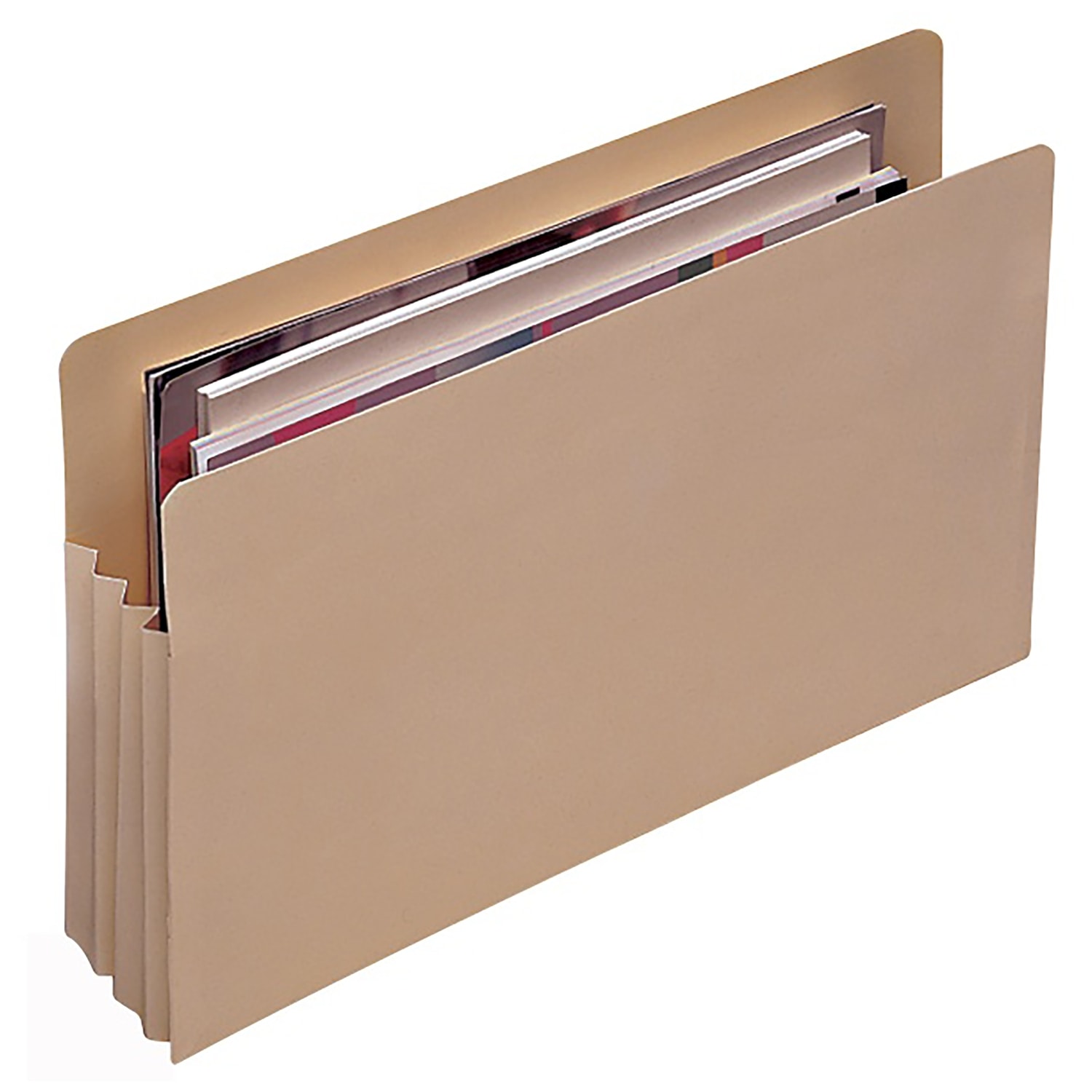 Marbig Expanding File Jackets Foolscap Buff Pk5 Impact