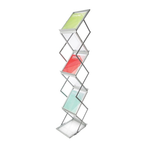 Brochure Holder Portable Concertina Display Stand A4 X 6