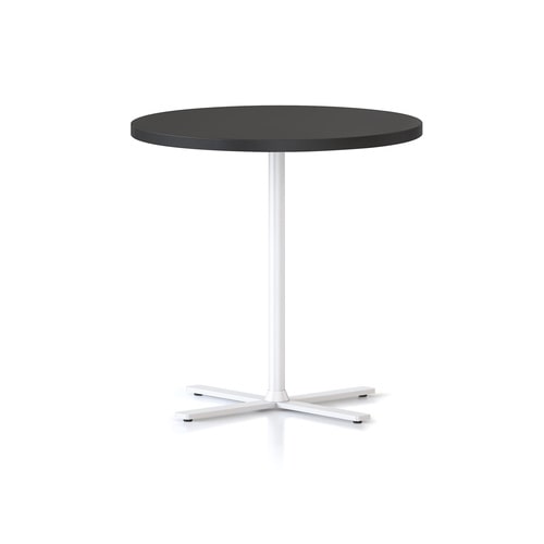 RapidLine Kolo Side Table - 600mm Dia x 587mm H - Black, Natural Oak, or White Top