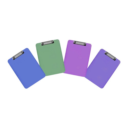 Marbig A4 Plastic Clipboard Assorted
