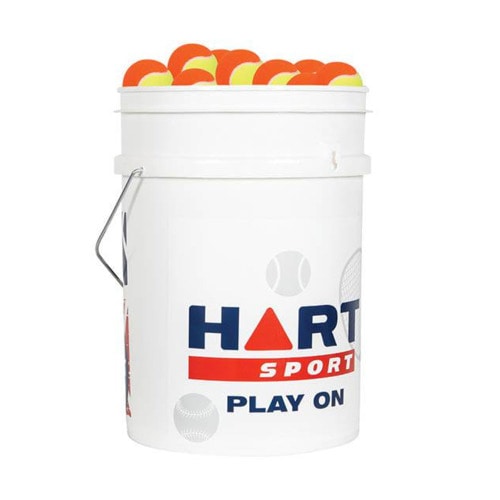 Hart Bucket Of Low Compression Tennis Balls - Yellow/Orange