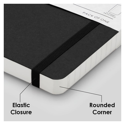 Notebook A5 Limited Edition Ruled Paper Back Black