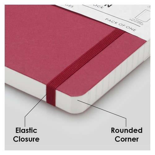Notebook A5 Limited Edition Ruled Paper Back Claret