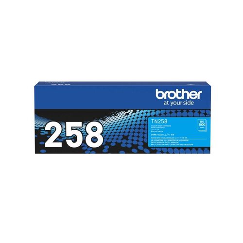 Brother TN258 Toner Cartridge 1000 Pages Cyan - Impact